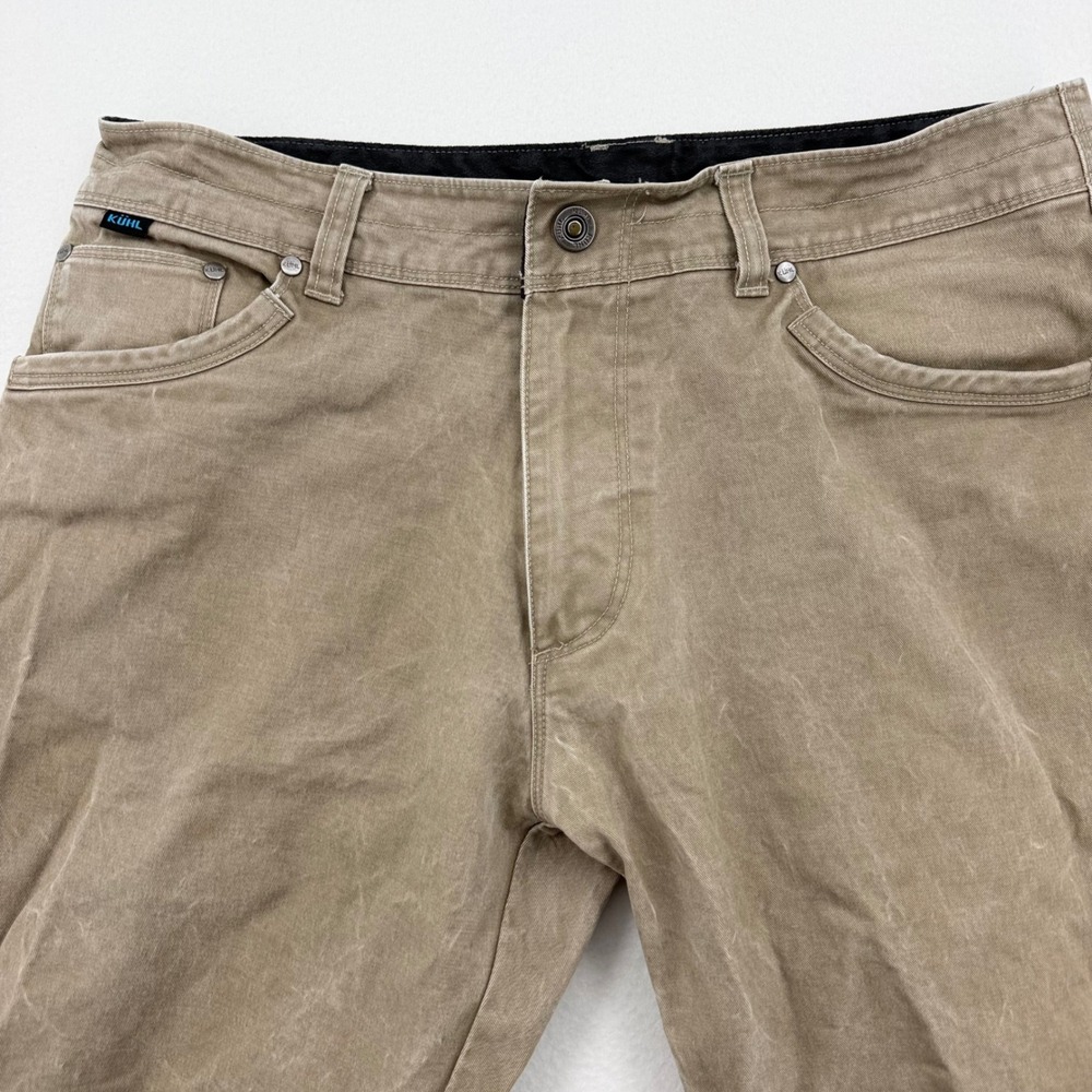 Kuhl Rydr Pants Mens 34x32 Khaki Tan Articulated Workwear Hiking Excellent - Picture 12 of 16